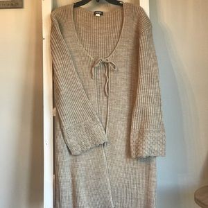 Long sleeve tan cardigan
